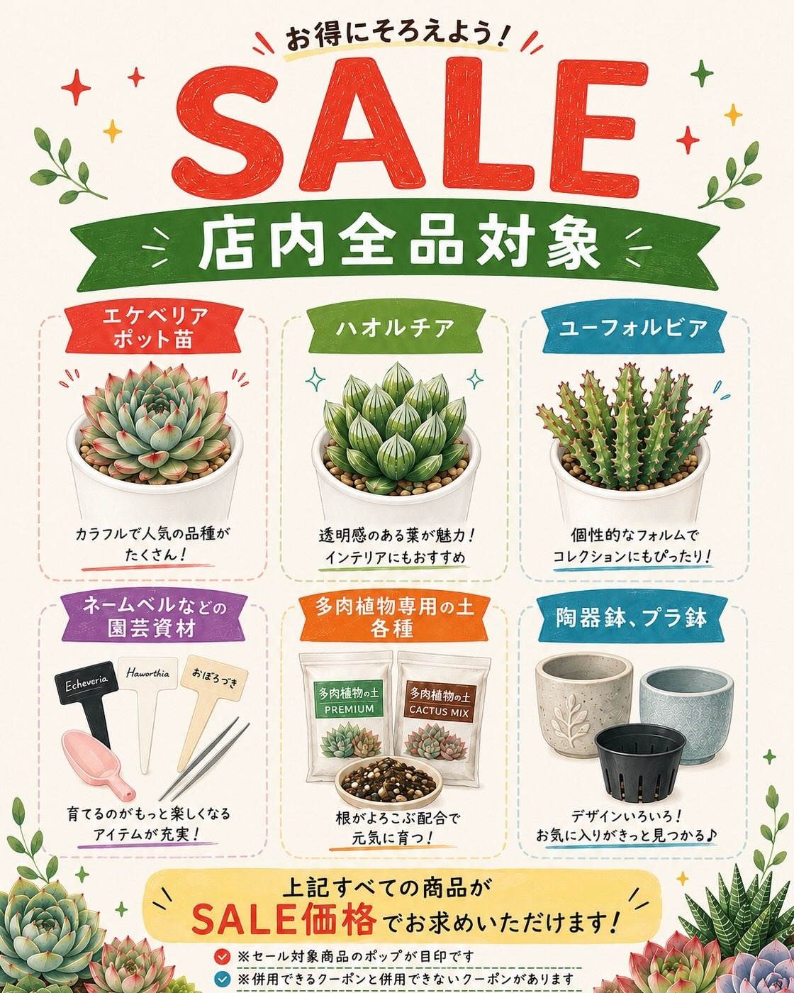 東京でエケベリアがたくさん並ぶ無人販売店|多肉植物専門店リュミエール葛飾店_20260807